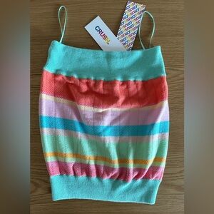 🩵 Crush Cashmere Striped Women's Tube Top 🩵